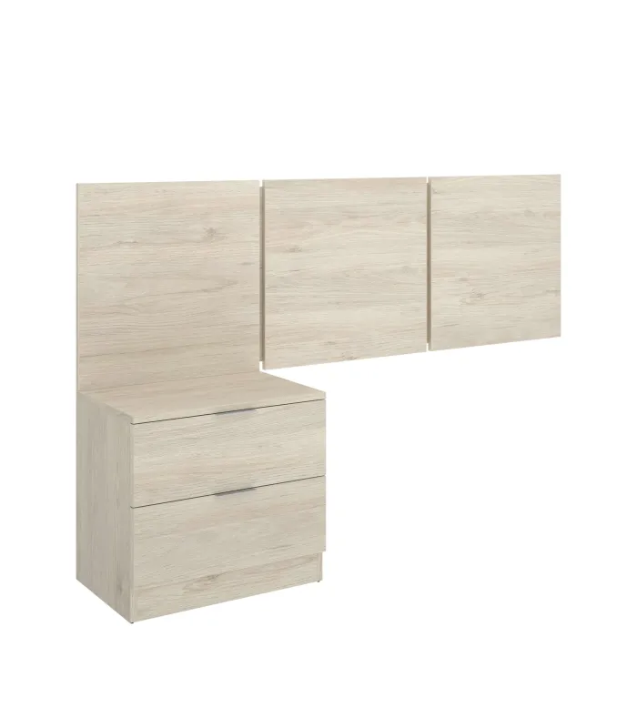 Conjunto juvenil cama 90, mesita y cómoda Tito-2