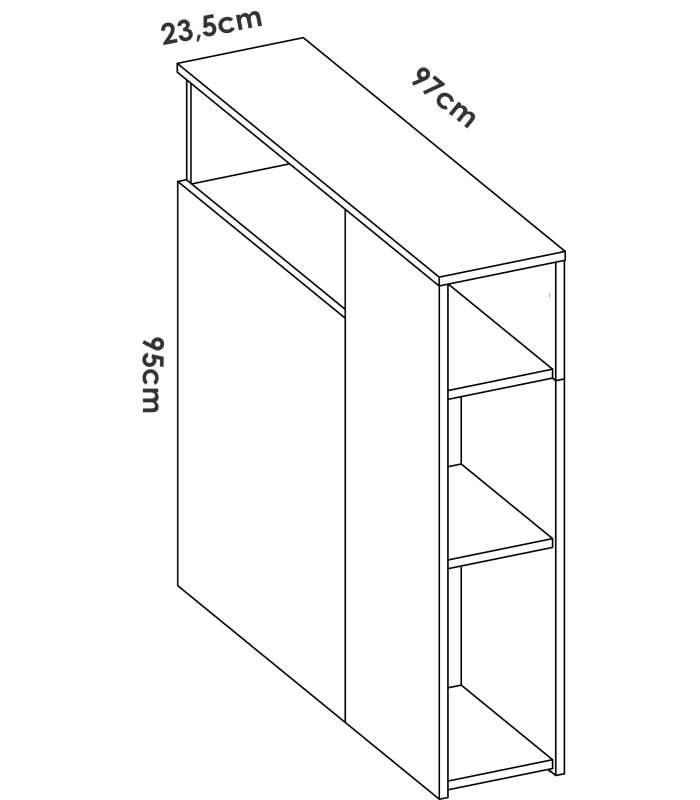 copy of Table basse Sweet en finition grise ou blanche 56