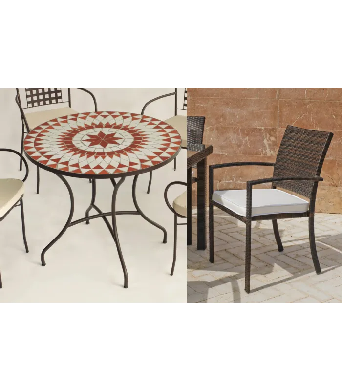 HVA Conjuntos de mesa e poltrona copy of Mesa terraza jardin