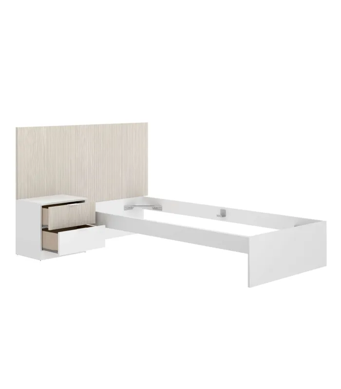 Conjunto juvenil Borja cama, mesa, escritorio y armario