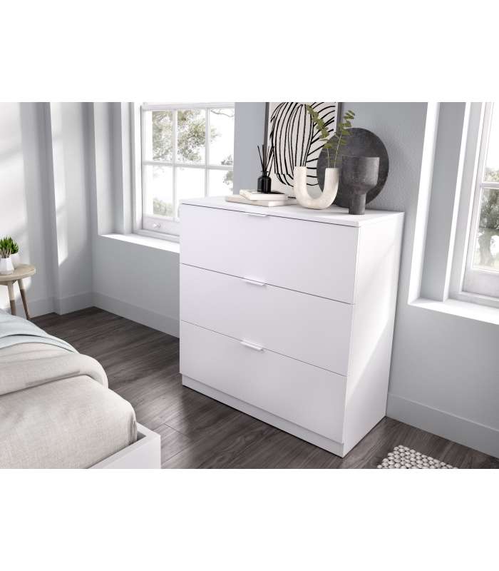 copy of Comoda Dina 3 natural/white drawers.