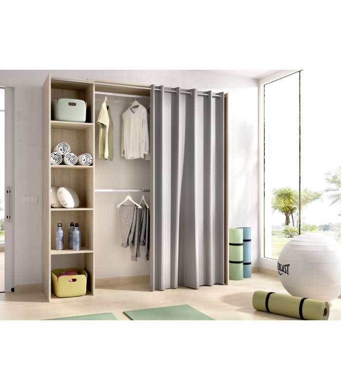 copy of Suit dressing room for bedroom with curtain and 10