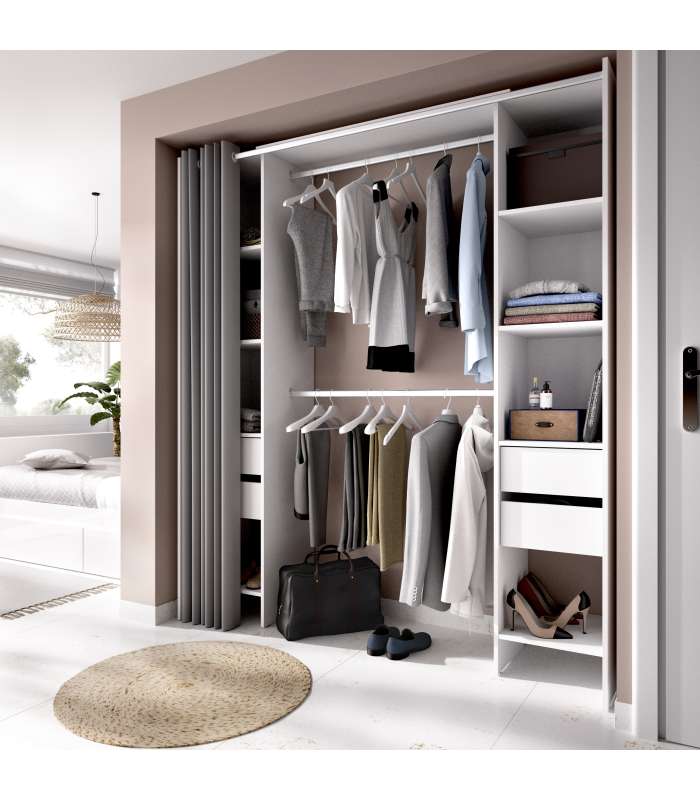 copy of Suit dressing room for bedroom with curtain and 10