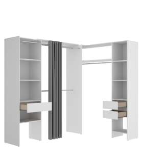 copy of Suit dressing room for bedroom with curtain and 10
