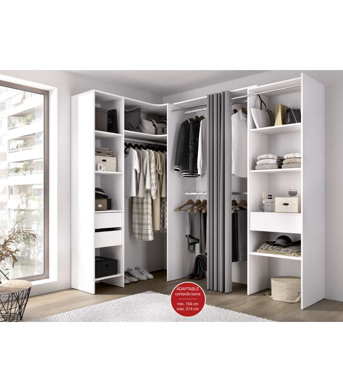 copy of Suit dressing room for bedroom with curtain and 10