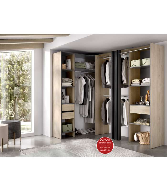 copy of Suit dressing room for bedroom with curtain and 10