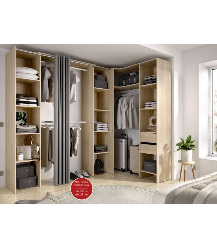 copy of Suit dressing room for bedroom with curtain and 10