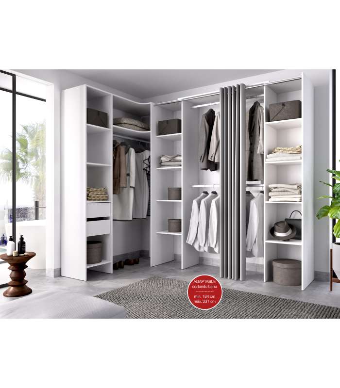 copy of Suit dressing room for bedroom with curtain and 10