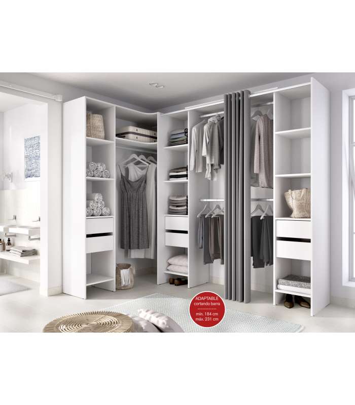 copy of Suit dressing room for bedroom with curtain and 10