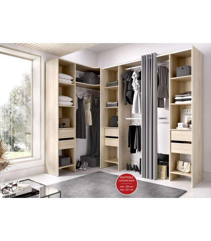 copy of Suit dressing room for bedroom with curtain and 10