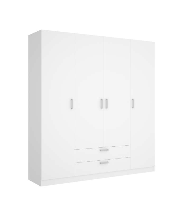 copy of Armoire 2 portes battantes 2 tiroirs finition blanche