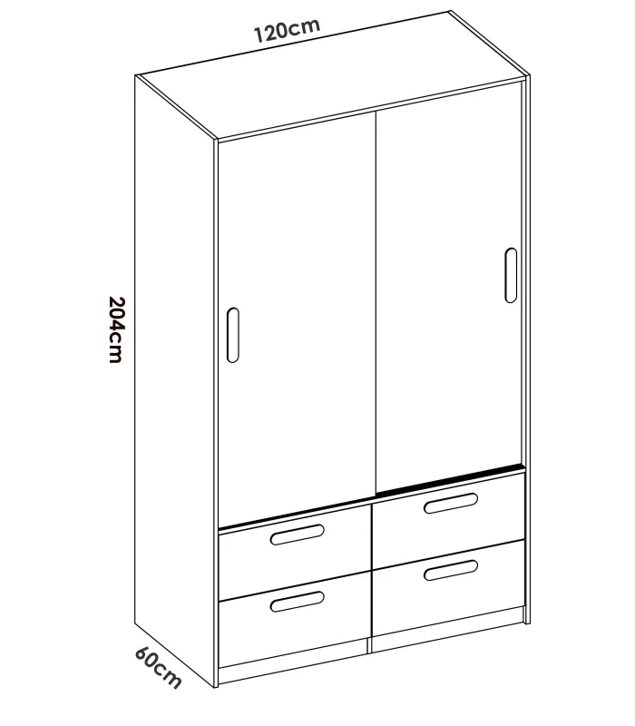 DKT Roupeiros de porta deslizante copy of cópia de Connor