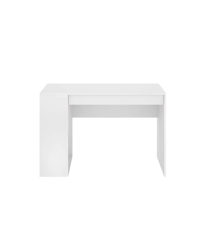 Escritorio Navas blanco con estante y cajón