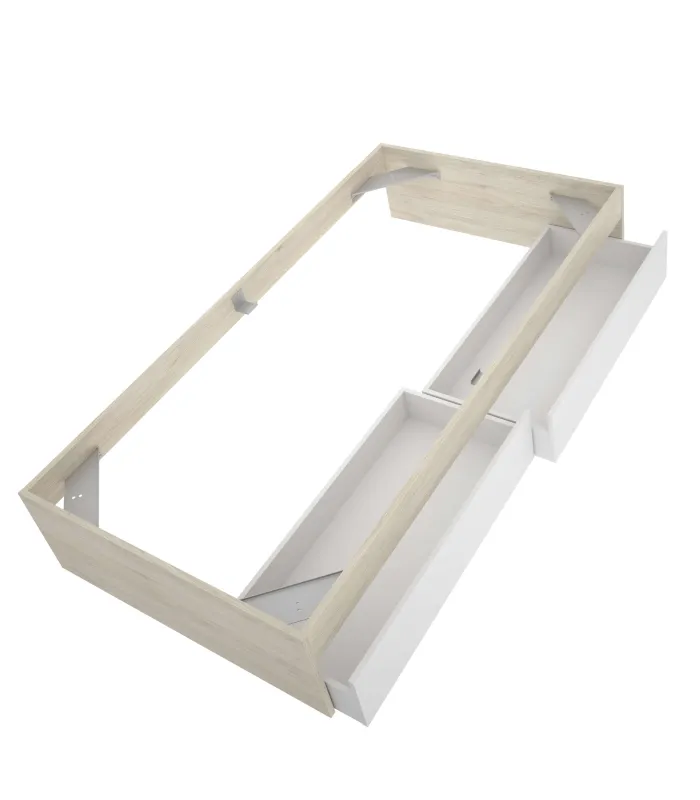 Conjunto juvenil cama 90cm con armario y mesita