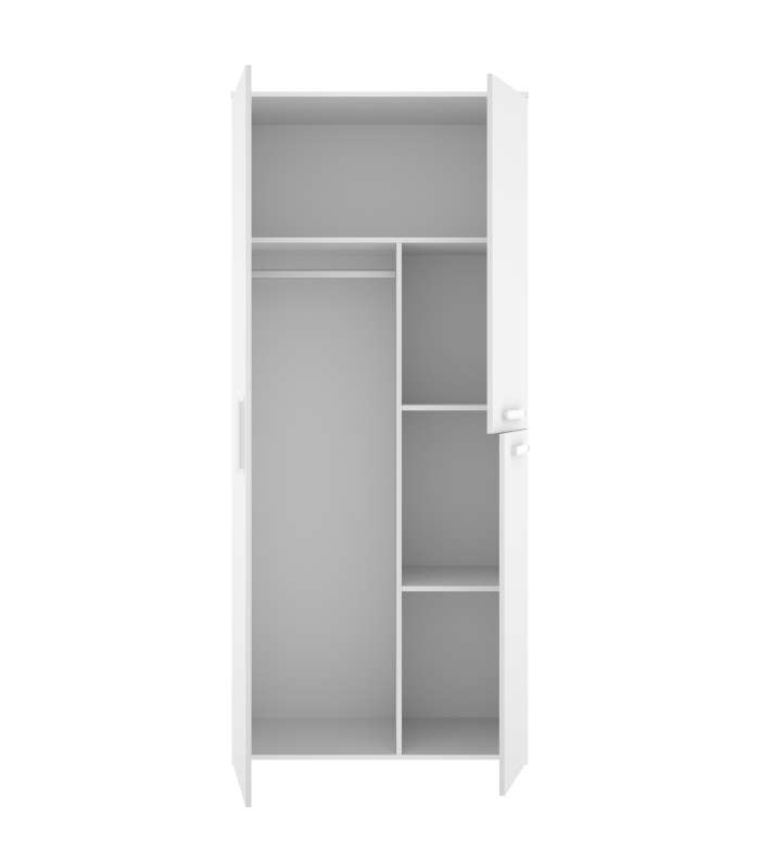 copy of Wardrobe 3 folding doors DJ-90 white artic 90 cm wide