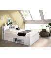 copy of Alice canape bed for 150x190 mattresses with 4 drawers at the bottom for storage.