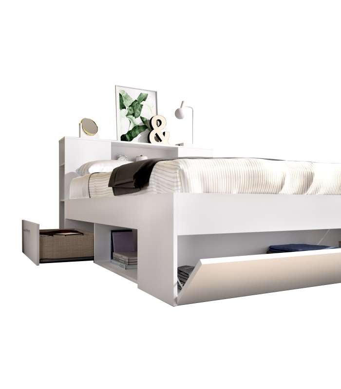 copy of Cama canape Rus en roble natural para colchones de