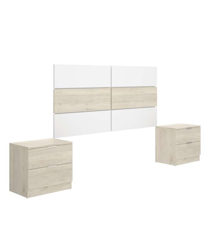 copy of Headboard set + 2 tables with two Gia drawers.