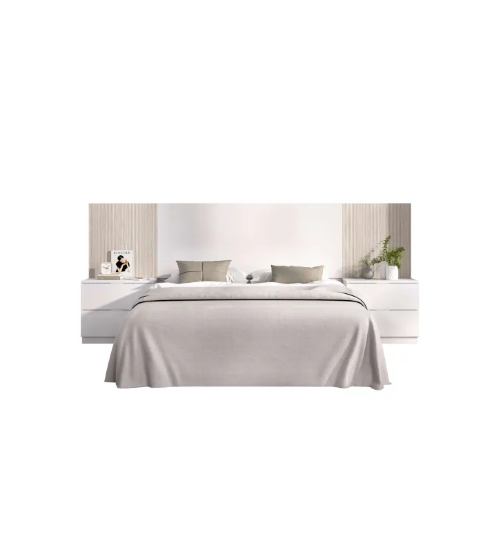 copy of Headboard set + 2 tables with two Gia drawers.