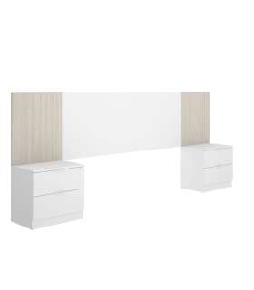 copy of Headboard set + 2 tables with two Gia drawers.