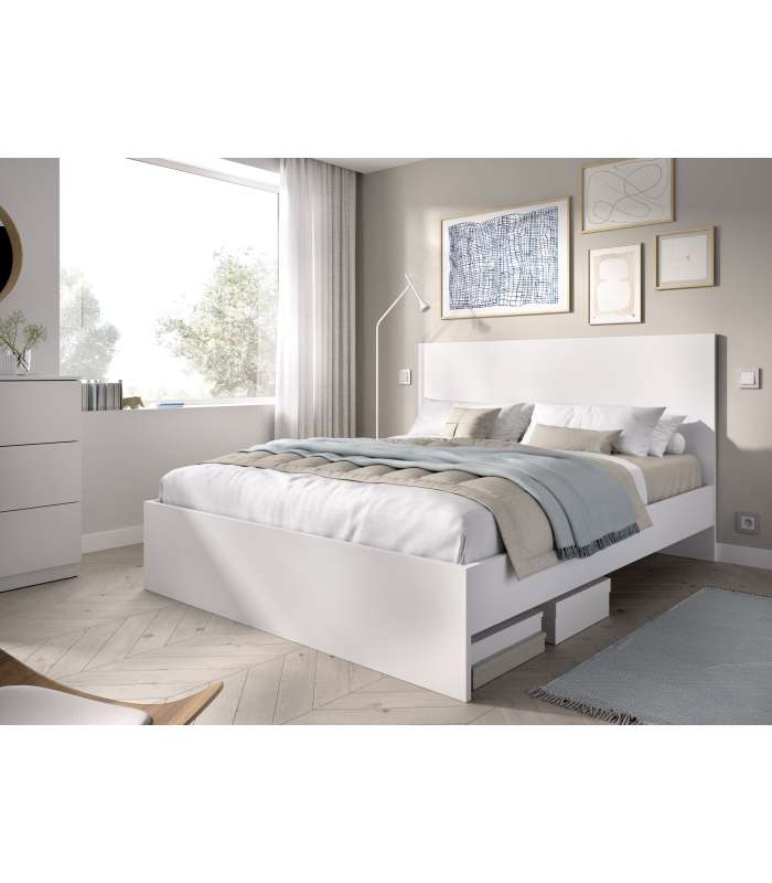 copy of Cama canape Rus en roble natural para colchones de