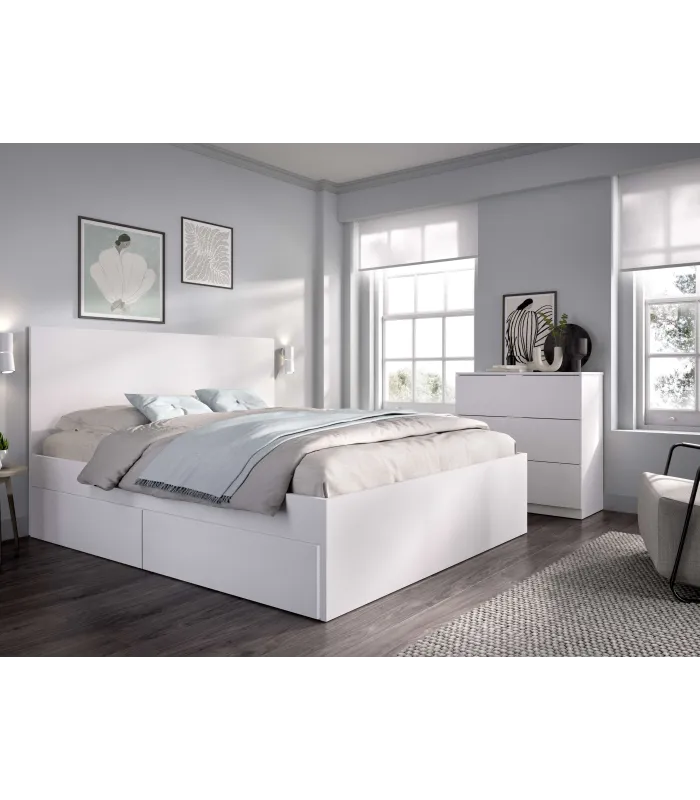 copy of Headboard set + 2 tables with two Gia drawers.
