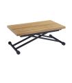 Table basse réglable en hauteur Támesis en différentes finitions. 39-75 cm (hauteur) 100 cm (profondeur) 57-114 cm (largeur)