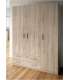 copy of Wardrobe 3 folding doors DJ-90 white artic 90 cm wide