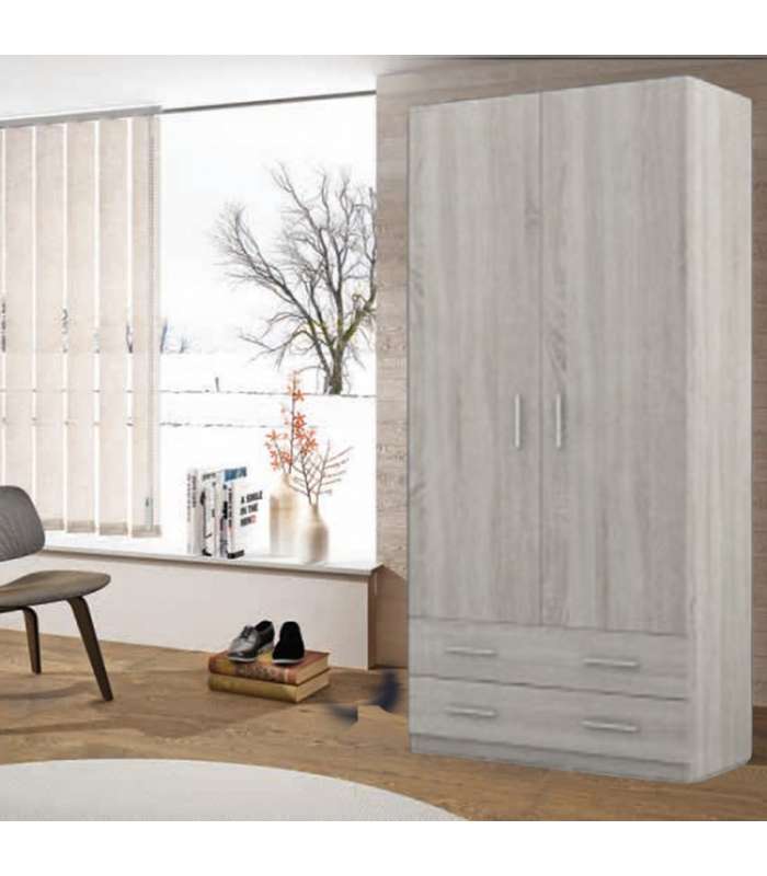 copy of Wardrobe 3 folding doors DJ-90 white artic 90 cm wide