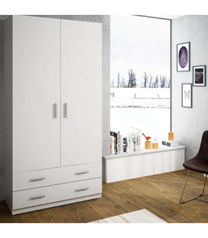 copy of Armoire 3 portes battantes finition blanche 202