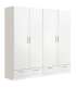 copy of Wardrobe 3 folding doors DJ-90 white artic 90 cm wide