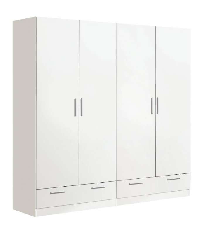 copy of Wardrobe 3 folding doors DJ-90 white artic 90 cm wide