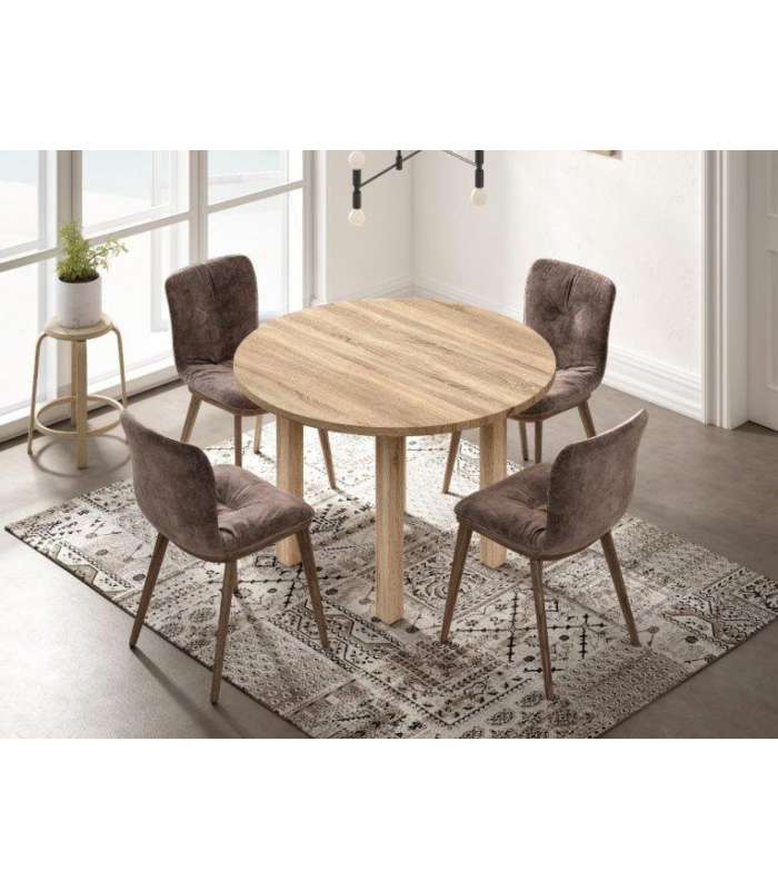 copy of Rectangular table with walnut wood finish BALI 200 x 90