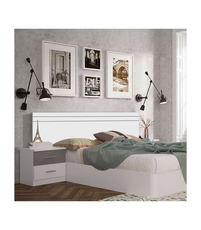 copy of Dina bedside table with 1 natural/white drawer.