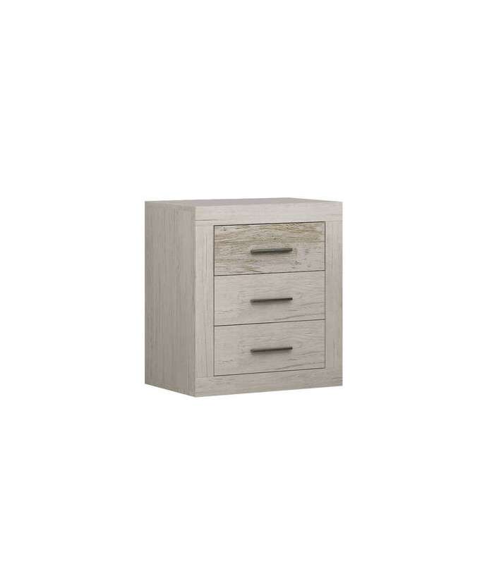 copy of Dina bedside table with 1 natural/white drawer.