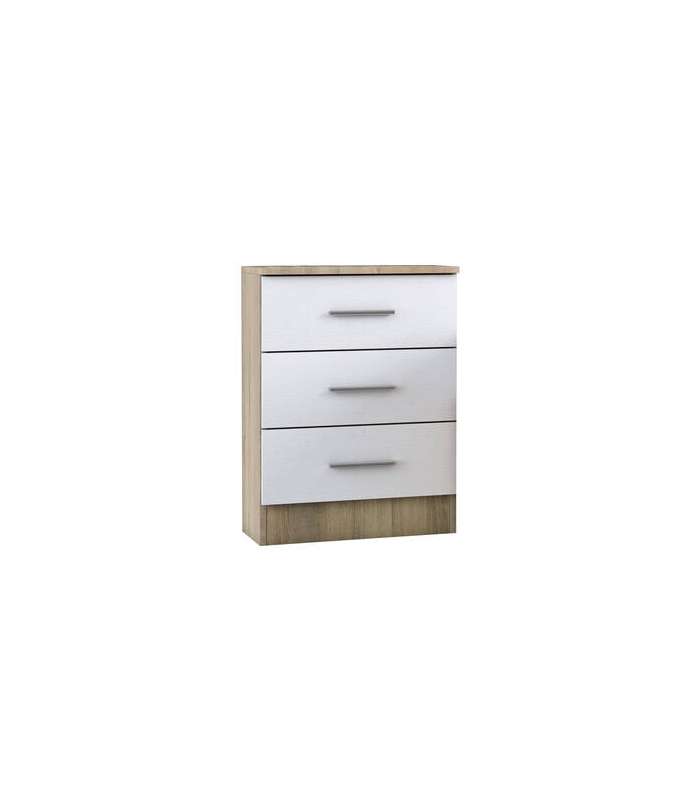 copy of Dina bedside table with 1 natural/white drawer.