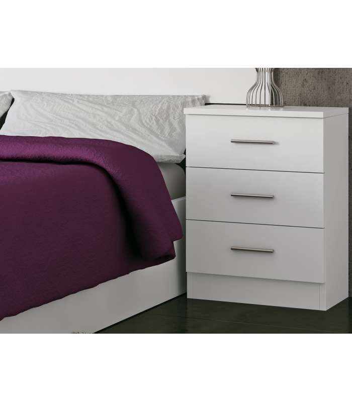 copy of Dina bedside table with 1 natural/white drawer.