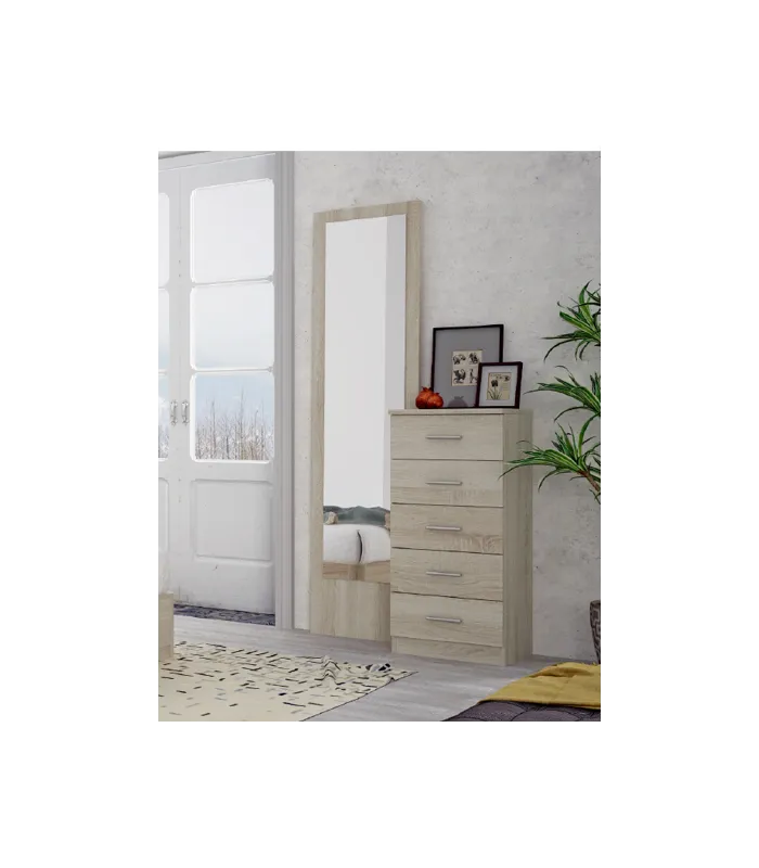 Espejo vestidor Kansas, 50x194 cm, color cambrian