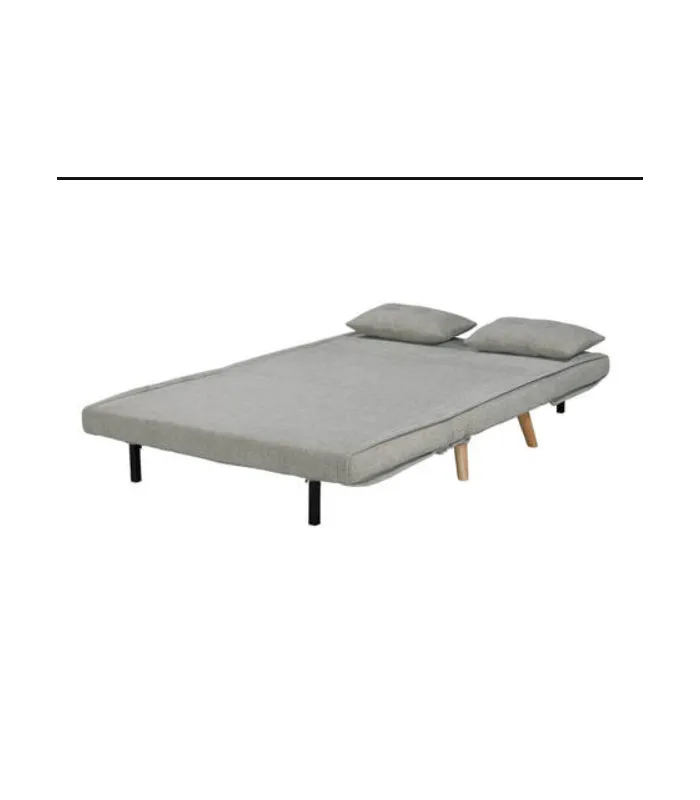Sofá cama gris 130cm, elegante y práctico