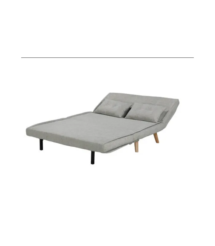 Sofá cama gris 130cm, elegante y práctico