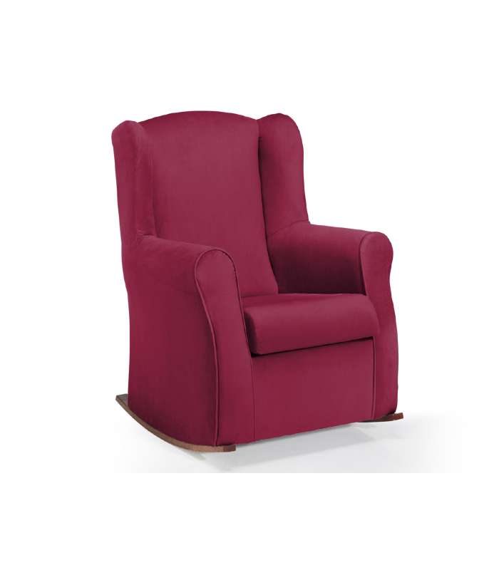 copy of Light pink fabric armchair solid elm structure