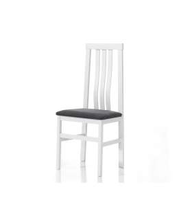 Pack de 4 sillas Monachil en madera de haya color blanco.
