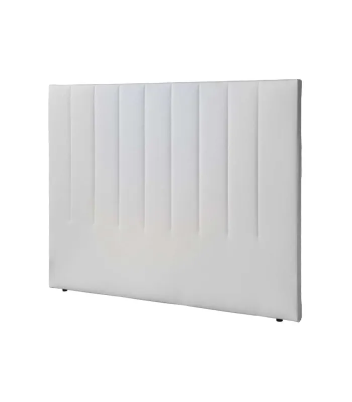 Cabecero Turín poliéster blanco elegante