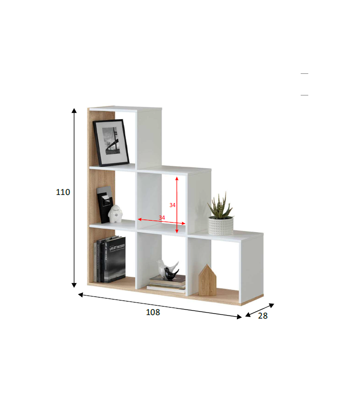 copy of Low shelf Mulk white or oak.