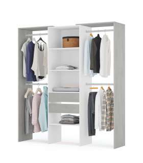 copy of Suit dressing room for bedroom with shelves and two