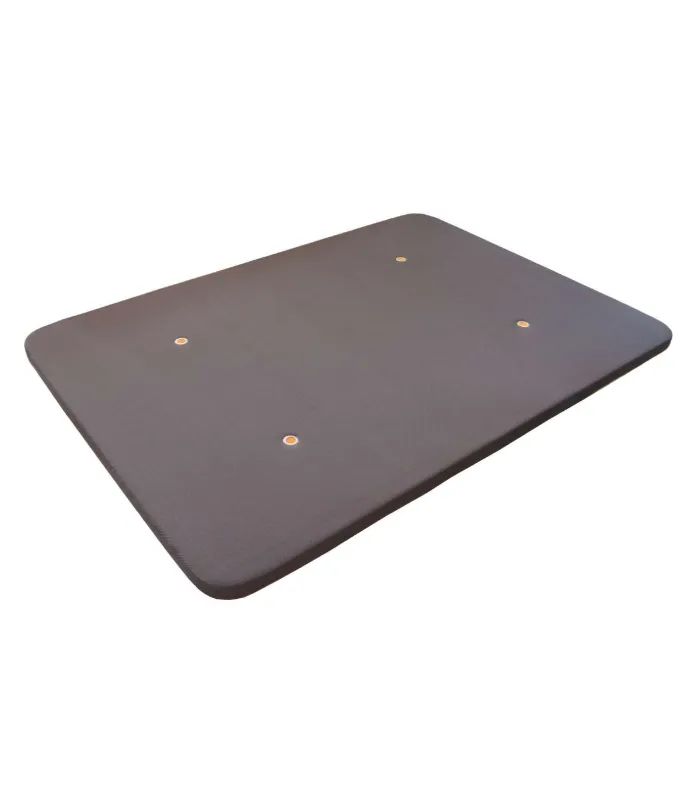 Base tapizada Roma 150x190 en tela 3D gris con patas