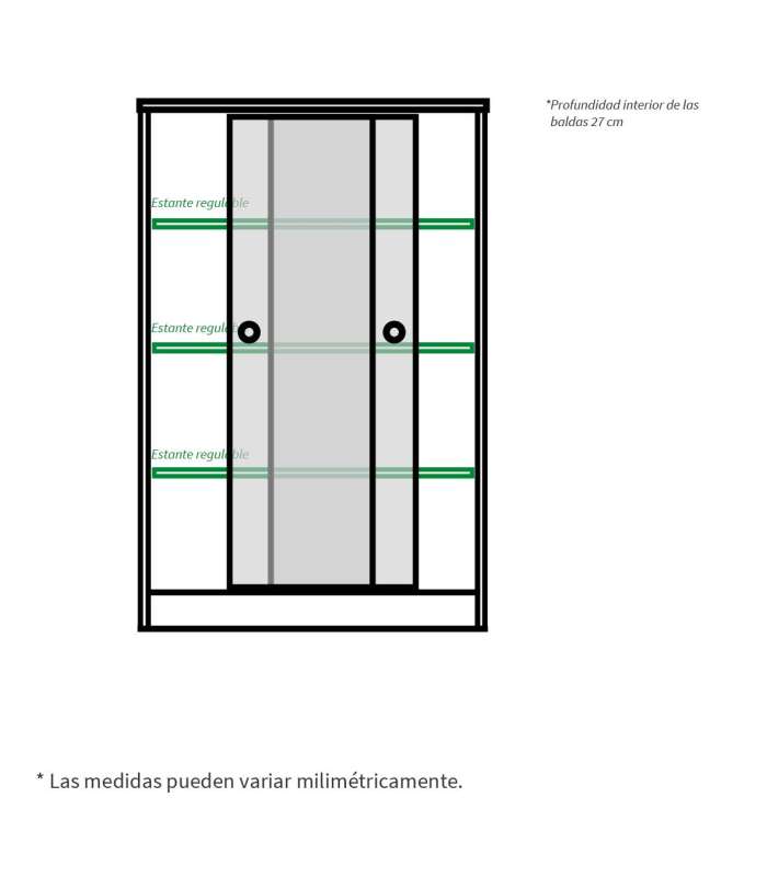 copy of Turin Multipurpose Wardrobe Shoemaker 2 Doors