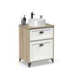 Mueble sin lavabo Toscana en acabado color cambrian/blanco, 80cm(alto) 61cm(ancho) 47cm(largo)