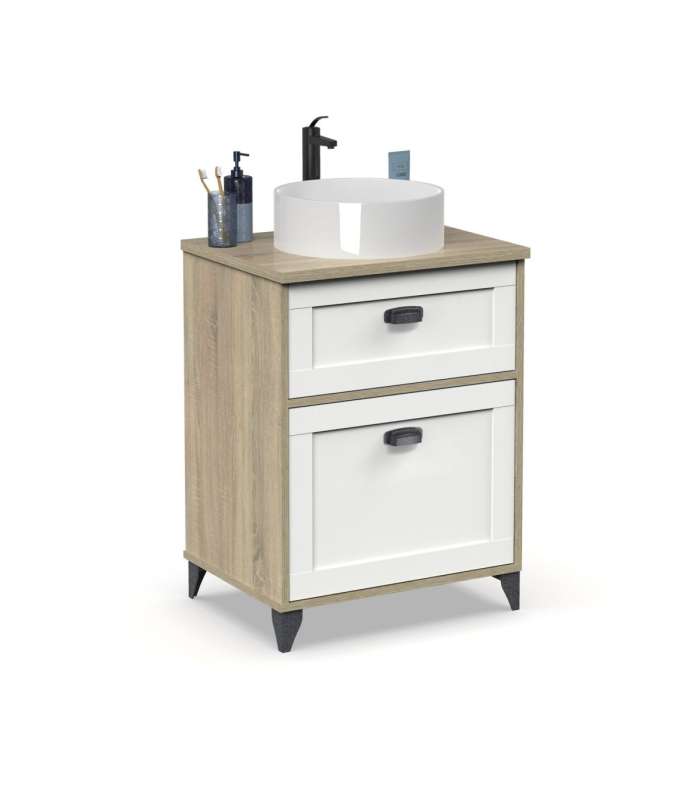 copy of Meuble lavabo Toscana en finition blanche 95