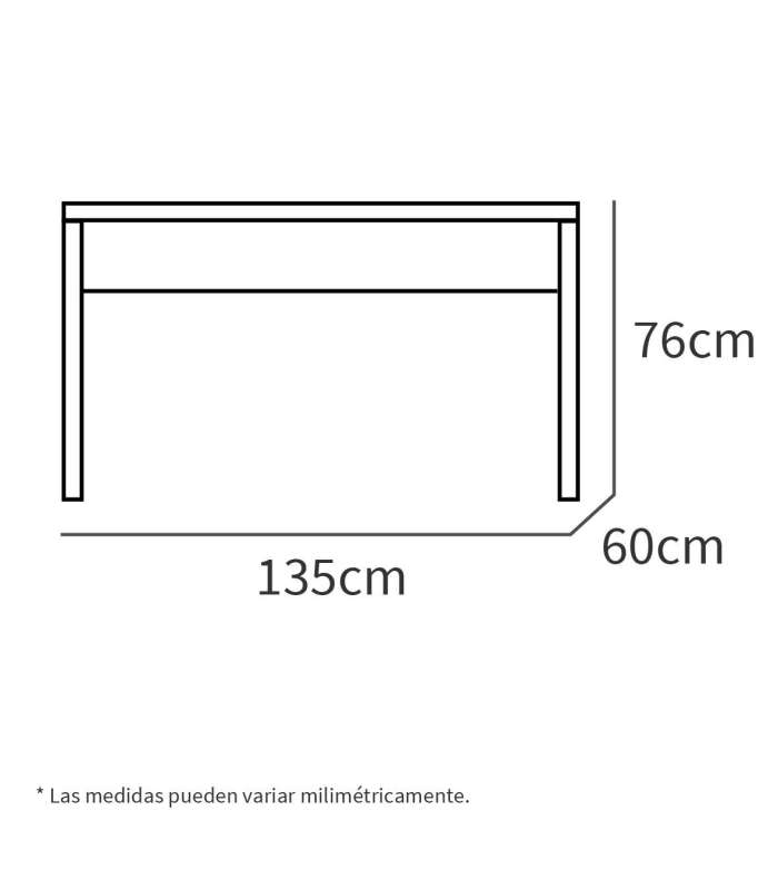 PTARCH Escritorios rectos Mesa Estudio Nexus acabado roble